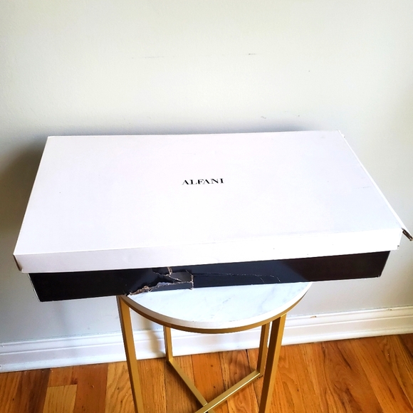 NEW 🖤 Alfani Womens Nelsonn Black Leather Buckle Calf Knee High Zip Boots 9.5M - Picture 14 of 14